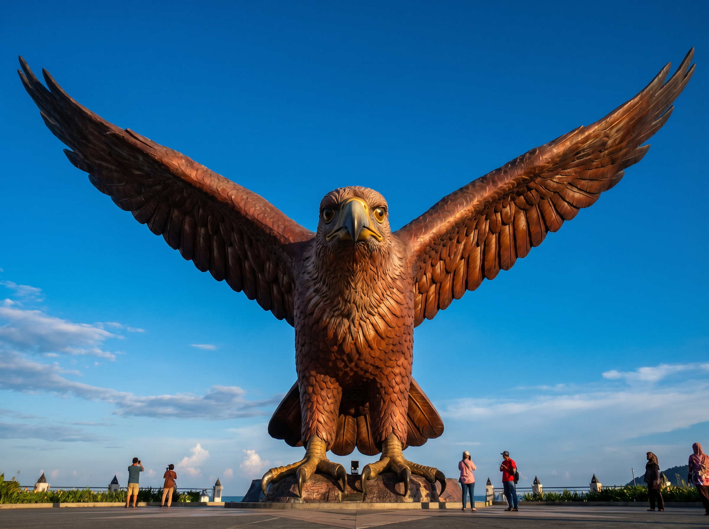 Langkawi Eagle Statue Dataran Lang — front view